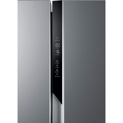 Haier Холодильник SBS, 177.5x90.8х64.7, холод.відд.-337л, мороз.відд.-177л, 2дв., А++, NF, інв., дисплей, сріблястий