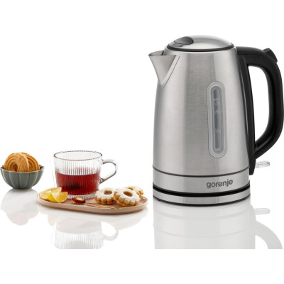 Gorenje Електрочайник 1.7л, Strix-контроль, метал, нерж