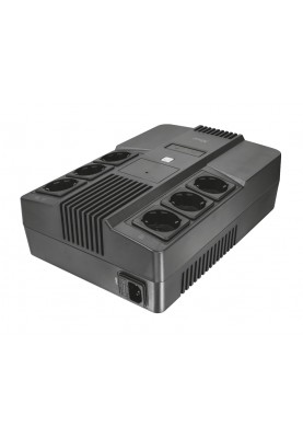 Trust Джерело безперебійного живлення Maxxon 800VA UPS 6 standard wall power outlets BLACK