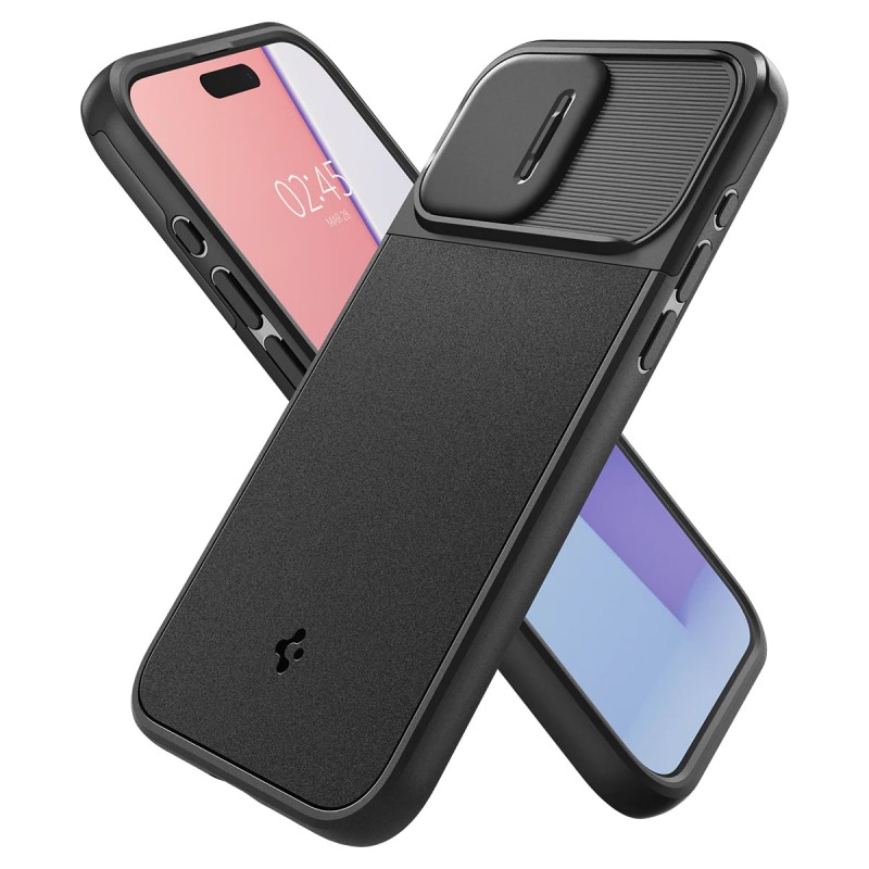 Spigen Чохол для Apple iPhone 15 Pro Optik Armor MagFit, Black