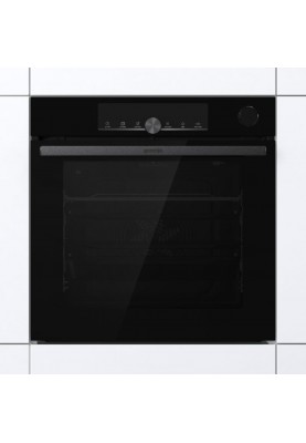 Gorenje Духовий шафа електричний, 77л, A+, пара, дисплей, 300°C, Wi-Fi, чорний