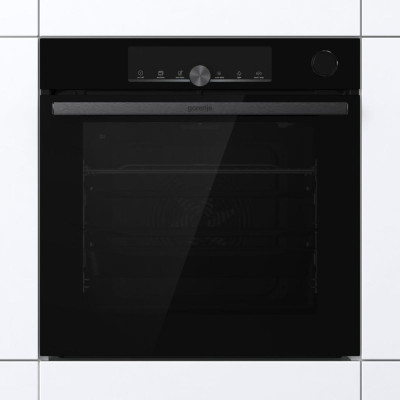 Gorenje Духовий шафа електричний, 77л, A+, пара, дисплей, 300°C, Wi-Fi, чорний