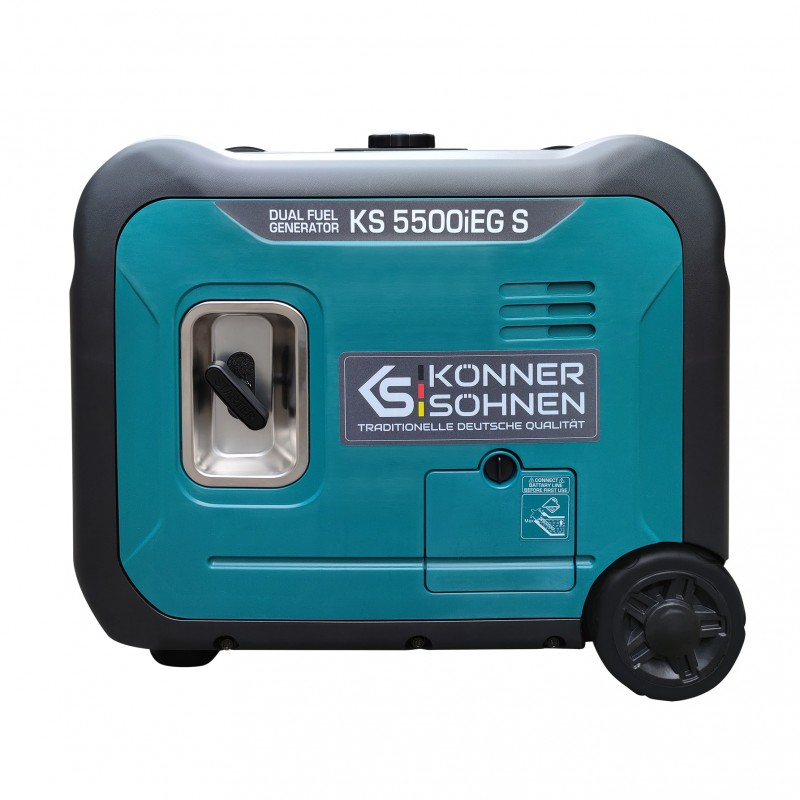 Könner & Söhnen Генератор газово-бензиновий інверторний KS 5500iEG S, 230В, 5.5кВт, електростартер, 52.5кг