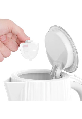 Russell Hobbs Електрочайник Eden, 1.7л, нержавіюча сталь, пластик, білий