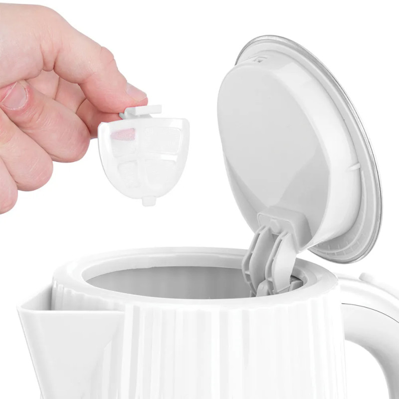 Russell Hobbs Електрочайник Eden, 1.7л, нержавіюча сталь, пластик, білий