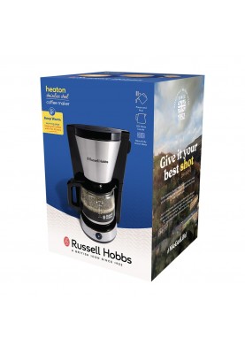 Russell Hobbs Кавоварка Heaton, 1.25л, мелена, чорно-срібний