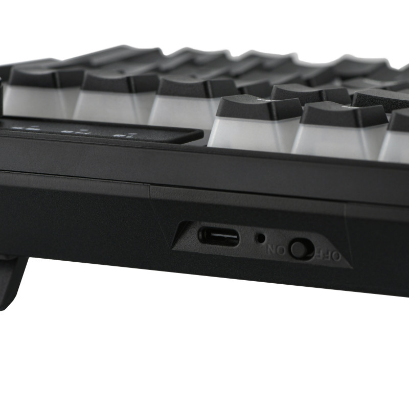 2E Gaming Клавіатура мембранна KG390 100key, USB-A/WL/BT, EN/UA, RGB, чорний