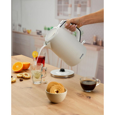 Gorenje Електрочайник 1.7л, Strix-контроль, білий матовий