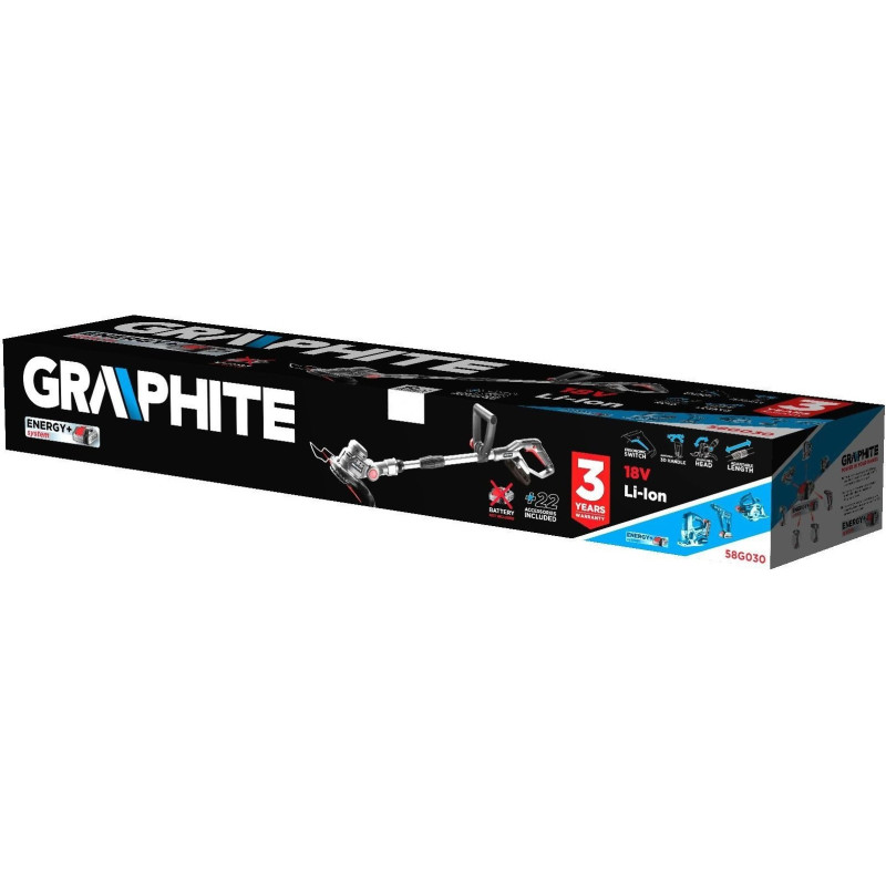Graphite Тример садовий акумуляторний Energy+ 18В 25.4см 1.8кг без АКБ та ЗП