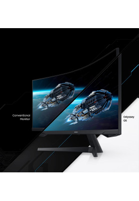 Samsung Монітор 34" Odyssey G5 C34G55TWW D-Sub, 2xHDMI, DP, VA, 3440x1440, 21:9, 165Hz, 1ms