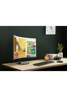 Samsung Монітор 27" S27C360E D-Sub, HDMI, VA, 75Hz, 4ms, CURVED