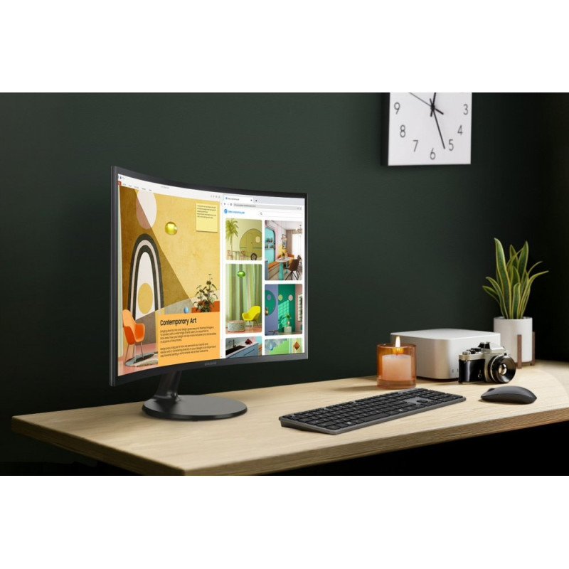 Samsung Монітор 27" S27C360E D-Sub, HDMI, VA, 75Hz, 4ms, CURVED