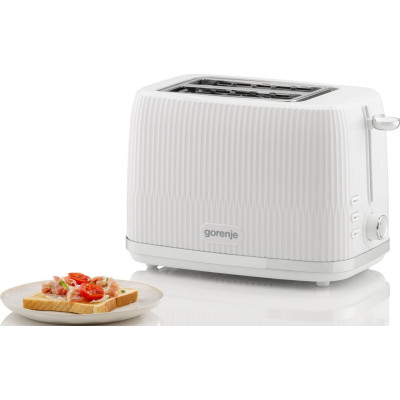 Gorenje Тостер, 850Вт, пластик/метал, білий