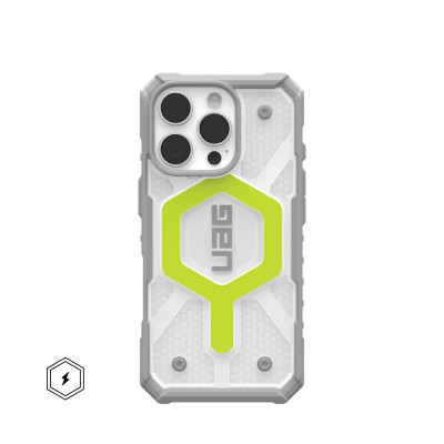 UAG Чохол для iPhone 16 Pro, Pathfinder Clear Magsafe, Active Neon
