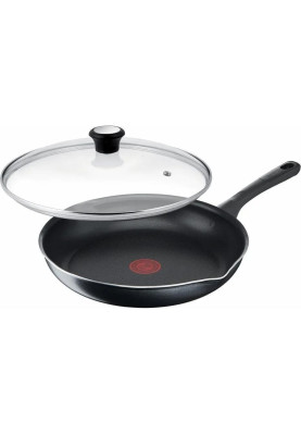 Tefal Сковорода з кришкою Day by Day, 20см, з кришкою, алюміній, бакеліт, скло, чорний