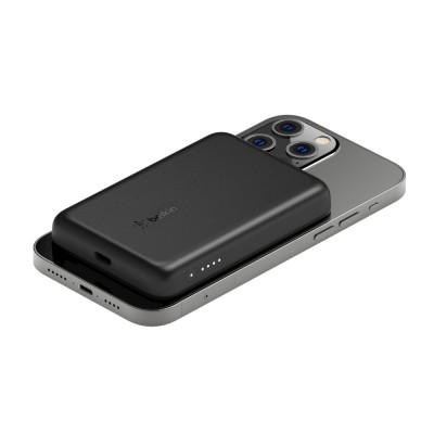 Belkin Портативне зарядне пристрій MagSafe 2500mAh, Wireless Power Bank, black