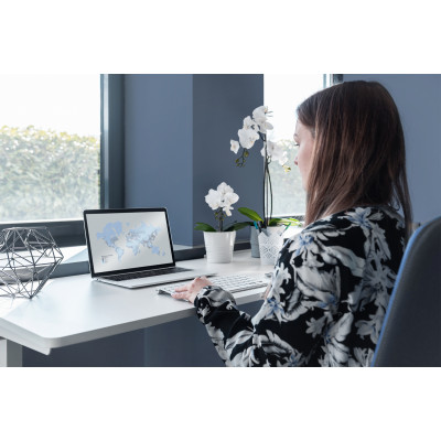 Digitus Стіл Electric Height Adjustable, 73-123cm, white