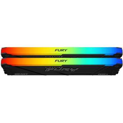 Kingston Пам'ять ПК DDR4 16GB 2666 FURY Beast RGB