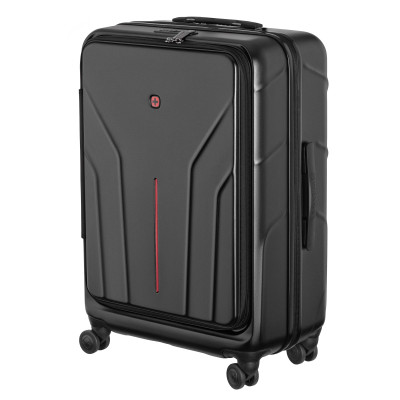 Wenger Валіза Wenger Amplix Hardside Medium, середня, полікарбонат, TSA, 4 колеса, розширення, чорний