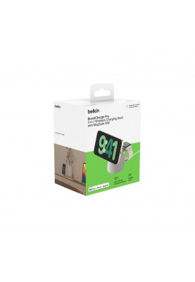 Belkin Зарядне бездротовий пристрій 2в1 MagSafe iPhone/Watch/AirPods, Sand Mass