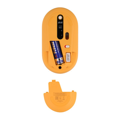 2E Миша MF300 CAPYBARA:SUNSET Silent WL BT, жовтий 2E Миша MF300 CAPYBARA:SUNSET Silent WL BT, жовтий