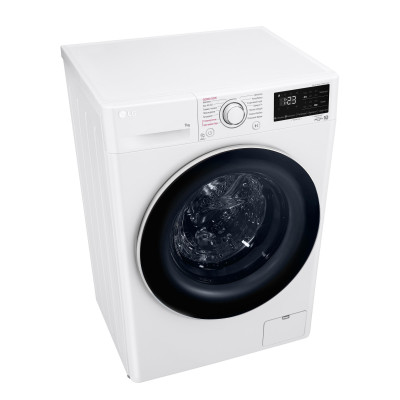 LG Пральна машина фронтальна, 7кг, 1200, A+++, 48см, дисплей, пара, інвертор, білий