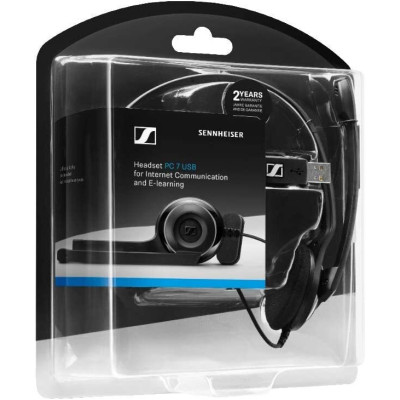 Epos Гарнітура комп'ютерна моно On-Ear PC 7 Chat, USB, односпрямований, 2м, Чорний Epos Гарнітура комп'ютерна моно On-Ear PC 7 Chat, USB, односпрямований, 2м, Чорний