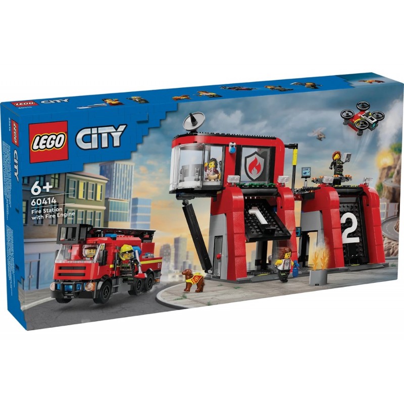 LEGO Конструктор City Пожежне депо з пожежною машиною