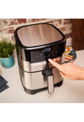 Tefal Мультипіч OBH Nordica EasyFry&Grill, 1550Вт, чаша-4.2л, сенсорне управління, від 40°C до 200°C, пластик, чорно-сірий