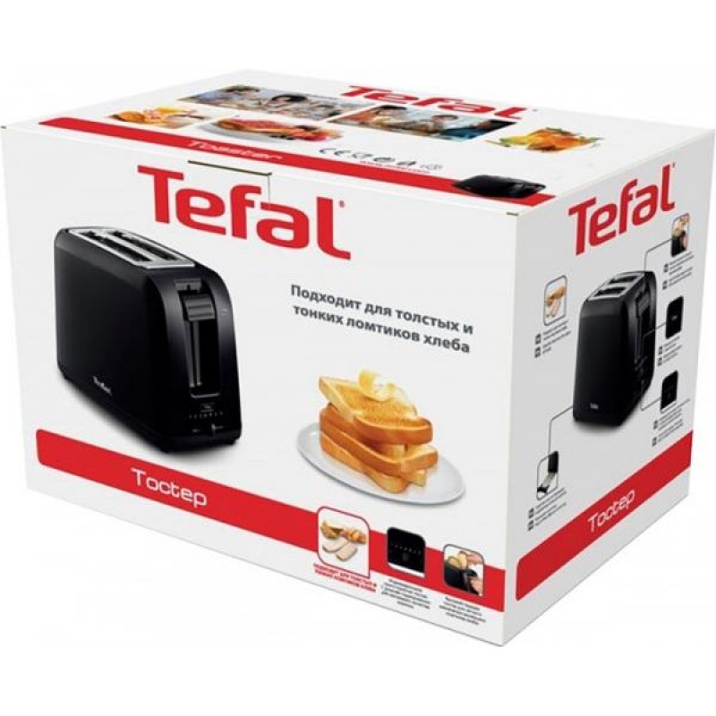 Tefal Тостер Vita, 800Вт, пластик, чорний