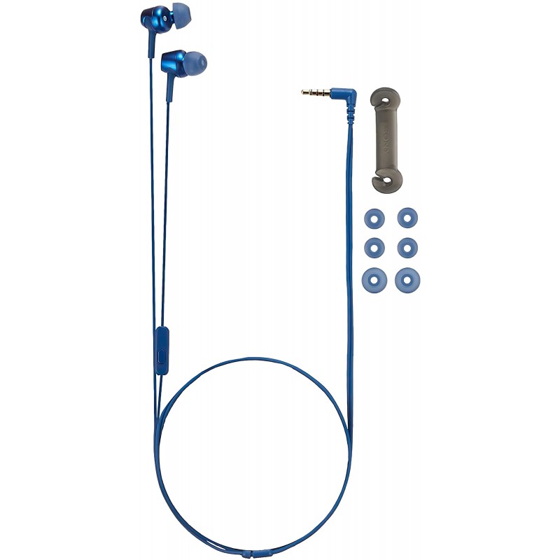 Sony Навушники MDR-EX255AP In-ear Mic Синій