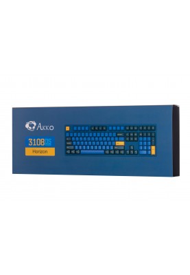 Akko Клавіатура механічна 3108 DS Horizon 108Key, CS Orange V2, USB-A, EN/UKR, No Led, Синій