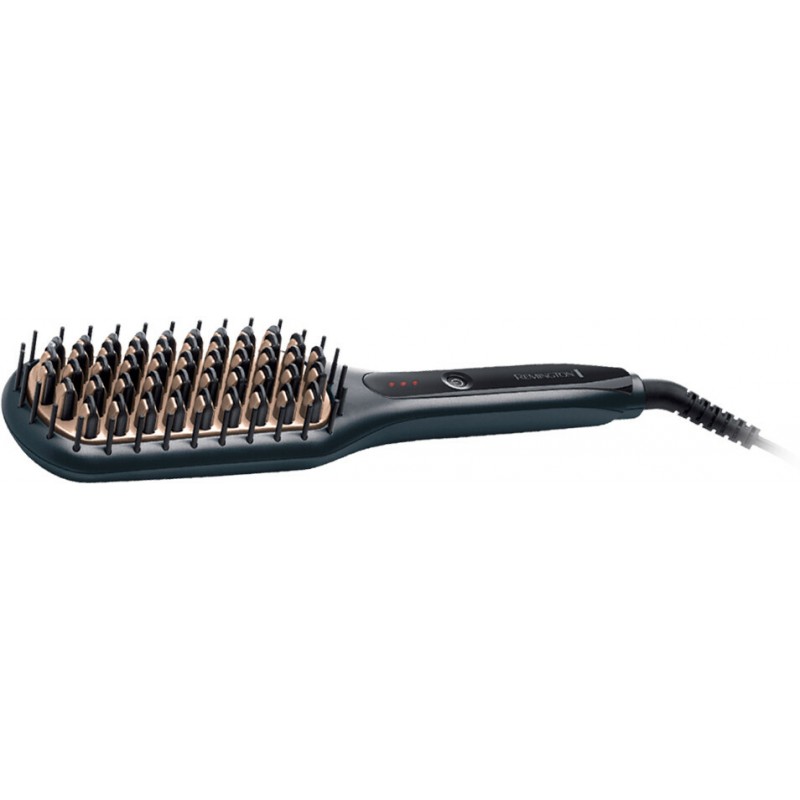 Remington Щітка-випрямляч Straight Brush, 62Вт, темп.режимів-3, 150-230С, іонізація, кераміка, сірий