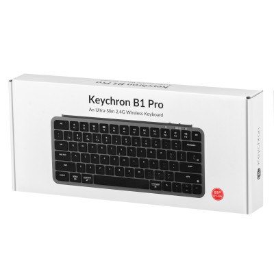 Keychron Клавіатура мембрана B1 Pro, USB/WL/BT, space gray