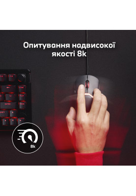 HyperX Миша Pulsefire SAGA, RGB, USB-A, чорний