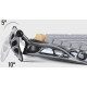 GravaStar Клавіатура механічна GravaStar Mercury K1 Pro 80keys, GravaStar x Kailh Speedy Mint, EN/UKR, BT/WL/USB, сірий