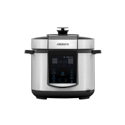 ARDESTO Мультиварка-скороварка MPC-P225, 900Вт, чаша-5л, електр. керування , книга рецептів, нерж. сталь+пластик, срібляста