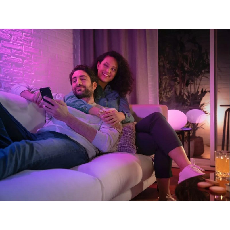 Philips Hue Лампа розумна GU10, 5.7W(50Вт), 2000K-6500K, RGB, ZigBee, Bluetooth, димування