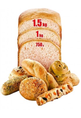 Tefal Хлібопічка Bread of the World 1600Вт, програм-19, макс.вага -1,5кг, форма-квадрат, пластик, чорний