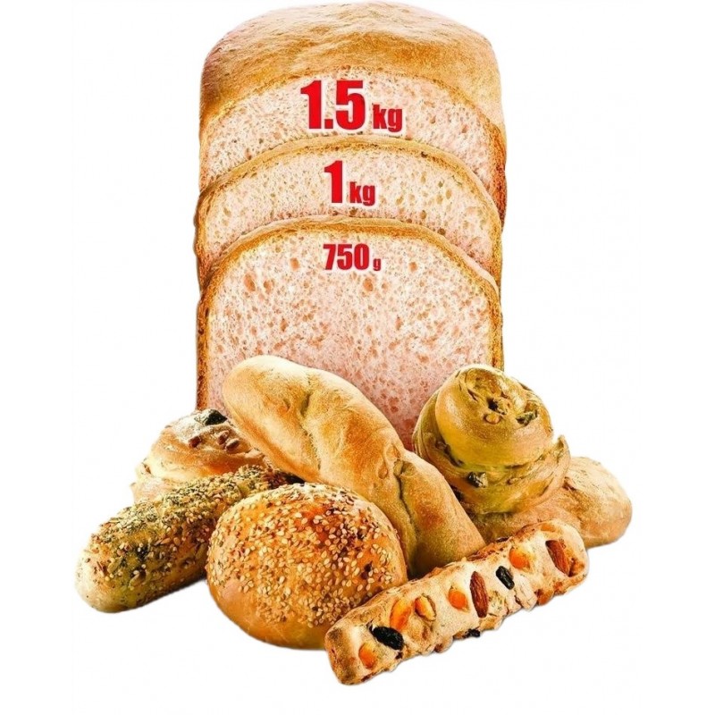 Tefal Хлібопічка Bread of the World 1600Вт, програм-19, макс.вага -1,5кг, форма-квадрат, пластик, чорний