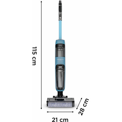 Rowenta Пилосос Rowenta безпровідний миючий X-Clean 2, 120Вт, конт пилок -0.44л, конт для води-0.73л, автон. робота до 35хв, вага-5кг, НЕРА, чорно-блакитний Rowenta Пилосос Rowenta безпровідний миючий X-Clean 2, 120Вт, конт пилок -0.44л, конт для води-0.73л, автон. робота до 35хв, вага-5кг, НЕРА, чорно-блакитний