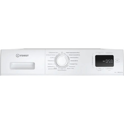 Indesit Пральна машина Indesit фронтальна, 6кг, 1000, A+++, 44.6см, дисплей, пара, інвертор, білий Indesit Пральна машина Indesit фронтальна, 6кг, 1000, A+++, 44.6см, дисплей, пара, інвертор, білий