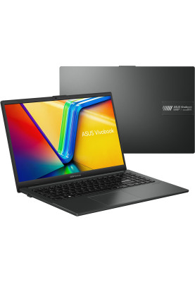 ASUS Ноутбук Vivobook GO E1504GA-BQ114 15.6" FHD IPS, Intel i3-N305, 8GB, F512GB, UMA, noOS, Чорний