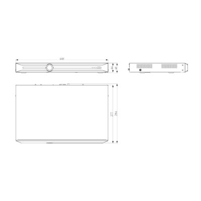 Tiandy Відеореєстратор TC-R3210 Spec:I/B/P8/K/V3.1, 10ch, 2HDD, 8PoE, 4K