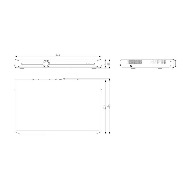 Tiandy Відеореєстратор TC-R3210 Spec:I/B/P8/K/V3.1, 10ch, 2HDD, 8PoE, 4K