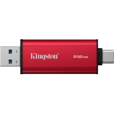 Kingston Портативний SSD Kingston 512GB USB 3.2 Gen 2 Dual USB-A R1050/W950MB/s