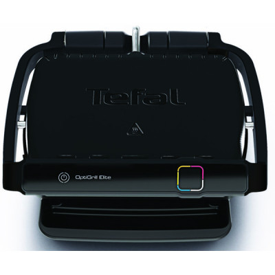Tefal Гриль прижимний OptiGrill Elite 2000Вт, темп. режимів-15, з`ємні пластини, метал, чорний