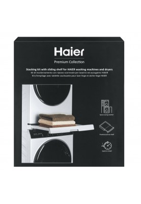 Haier Комплект монтажний для з'єднання пральної машини з сушильною машиною, 47-60см, білий