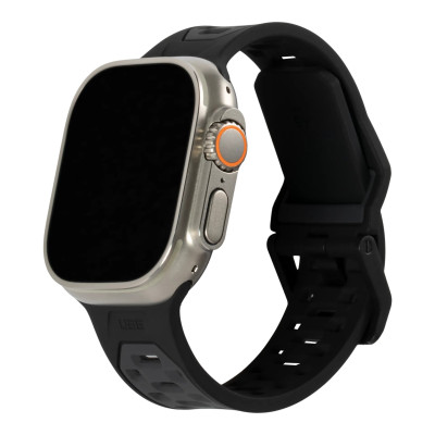 UAG Ремінець для Apple Watch Ultra 49/45/44/42mm Civilian Silicone, Graphite/Black