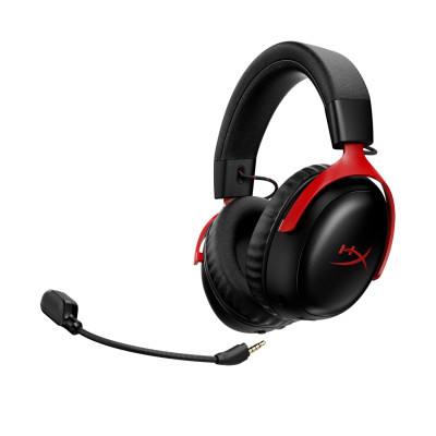 HyperX Гарнітура ігрова Cloud III S, WL/USB-A/USB-C, чорно-червоний